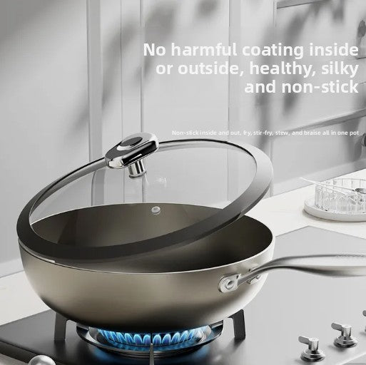 Titanium non-stick pan