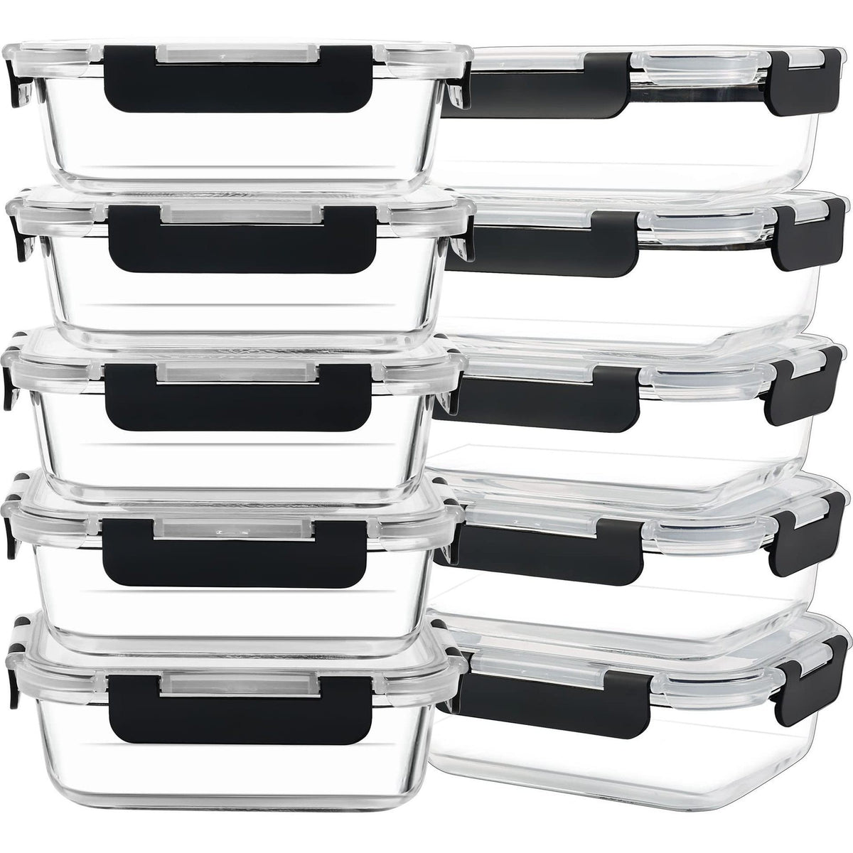 Transparent food storage container
