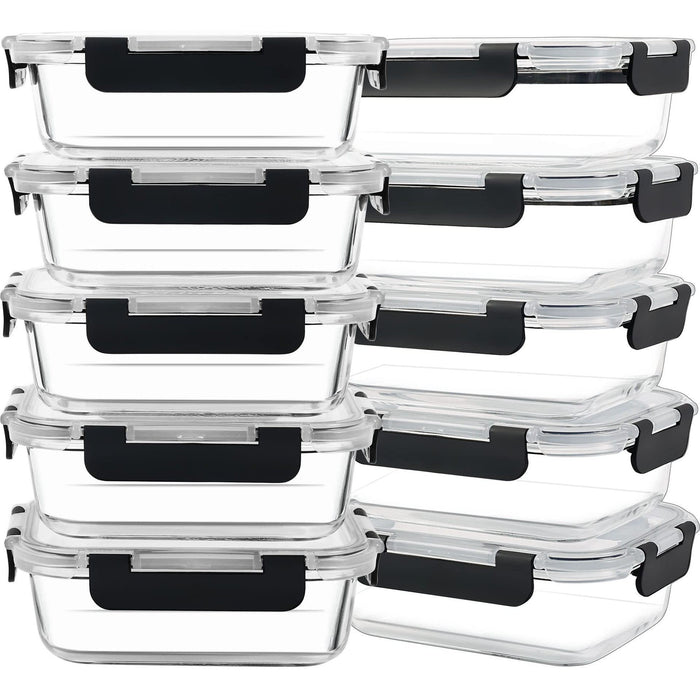Transparent food storage container