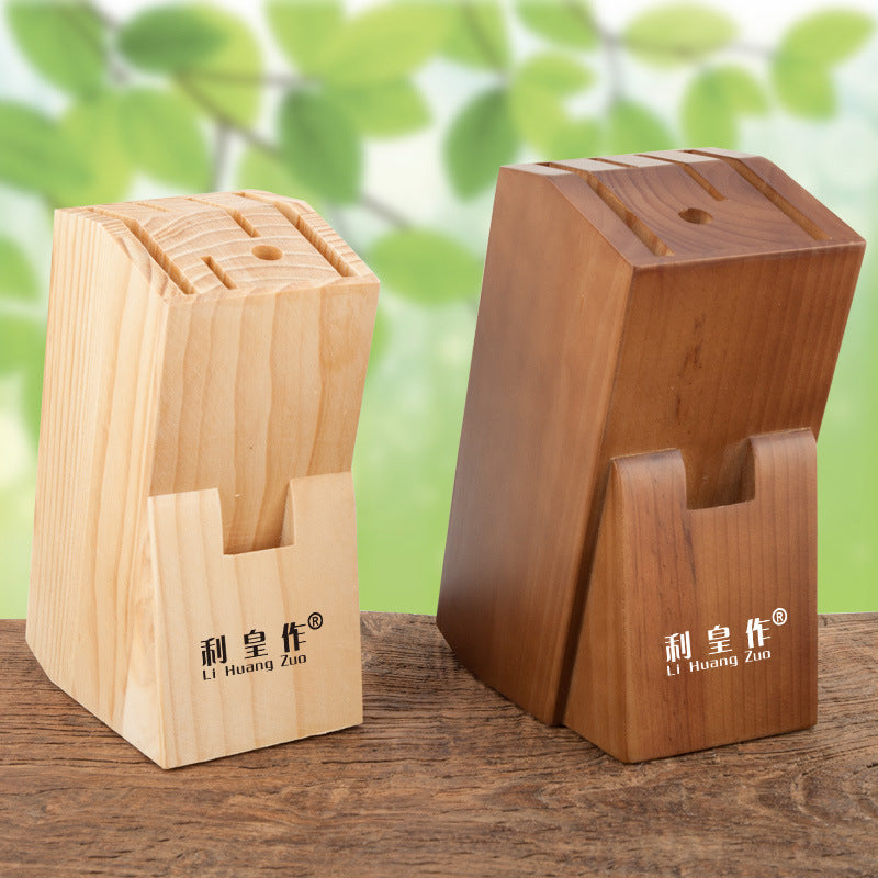 Solid Wood Kitchen Knife Holder